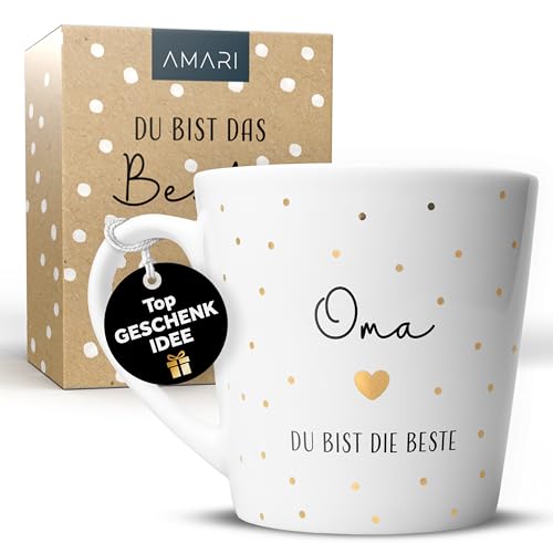 Amari® Oma Tasse - Geschenk für die Oma - Dankeschön Tasse - Beste...