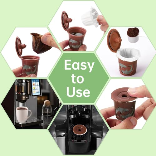 Image of Aussen Disposable Coffee Paper Filters Replacement Kerig Filter Fit All Keurig Single Serve Filter Brands Compatible with Reusable Single Serve Pods Keurig Coffee Maker 300 Count