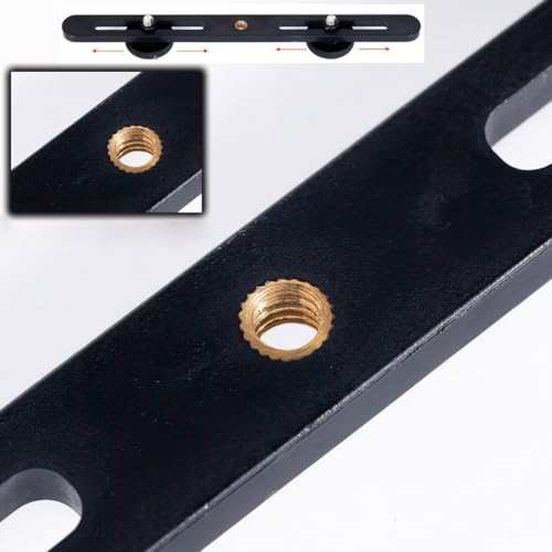 Image of 2 Pack Dual Selfie Light Holder Tripod Mount Stand with 1 /4 Screw Second Video Lights Extension Bar for Clip Fill Light Panel Camera Flash DSLR Double Brightness Phone Live Recording Vlogging