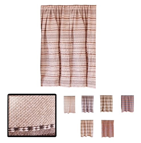 LUCA HOME Cortina para Puerta de algodón y poliéster Reciclado - 155x220cm - Cortinas Eco Multifuncional para Exteriores e Interiores - Cortinas Etnica, Bohemia, Alpujarreña (Beige Gris)