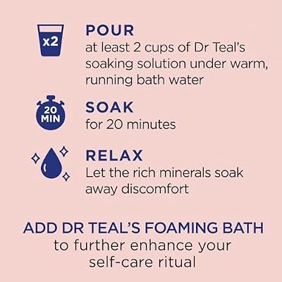 Dr Teal's Limited Edition Strawberry Serenade Pure Epsom Salt and Foaming Bath Set with Basil & Orange