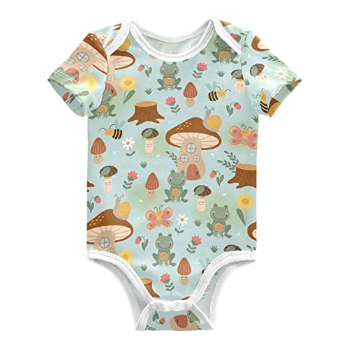 Image of vvfelixl Baby Bodysuits Short Sleeve Cotton Baby Clothes For Boys Funny Baby Suits For Girls 0-24 Months