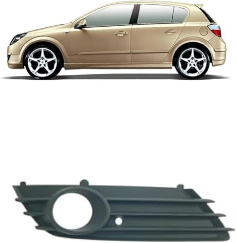 DAMALILI 2 Pièces Cache de Grille de Feux de Brouillard pour Opel Astra H Kombi Caravan VFL Bj. 2004-2006, Grille Phare Antibrouillard Cadre Phare...