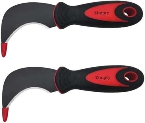 ZY325 Tools Cuchillo de linóleo para pisos con hoja de acero al carbono endurecido SK-5 y mango de goma suave no pegajosa para cortar alfombras, disponible en Yaxa Venezuela