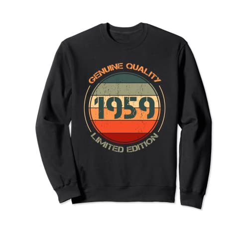 Camisetas vintage de 1959 para mujer, retro, divertidas, cumpleaños de 1959 Sudadera