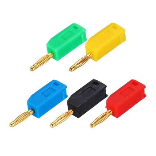 MECCANIXITY 5 conectores banana 2mm para cable audio miniatura 1