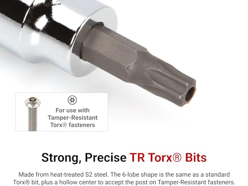Image of TEKTON 3 /8 Inch Drive x TR15 Tamper-Resistant Torx Bit Socket | SHB17215