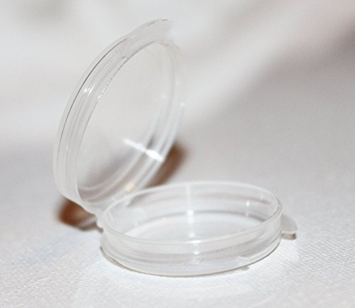 0.05 Oz Clear Plastic Sample Containers - Can Be Used for Makeup, Jewelry and Much More! (100 Containers)