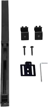 Barn Door Soft Close Kit, Barn Door Hardware Kit Mechanism Spring Buffer Damper Sliding Door Hardware Hole Free Adjustable One Way Operation Furniture Remission for Roller Slides Rail Wood Door