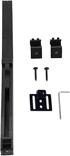 Barn Door Soft Close Kit, Barn Door Hardware Kit Mechanism Spring Buffer Damper Sliding Door Hardware Hole Free Adjustable One Way Operation Furniture Remission for Roller Slides Rail Wood Door