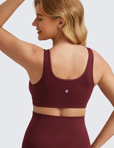 Image of CRZ YOGA Maternity V Neck Nursing Bras | Butterluxe, Doubled Lined, Light Support, Non Padded, Yoga, Extremely Soft, U Back, Wide Straps, Pregnancy and Postpartum
