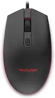 Mouse Gamer 2400DPI Led 7 Cores Preto Multi - MO298