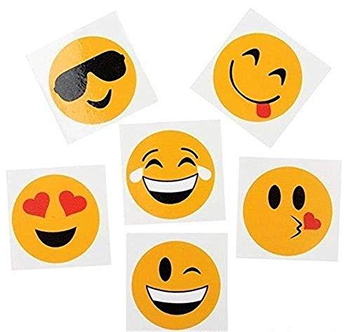 Emoji Temporary Tattoos For Kids | Multiple Styles | Pack of 150