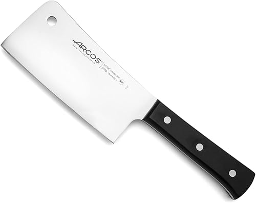 Arcos Cuchillo de carnicero de acero inoxidable nitrum de 6 pulgadas y hoja de 6.299 in. 16.83 oz. Cuchillo profesional para deshuesar. Mango