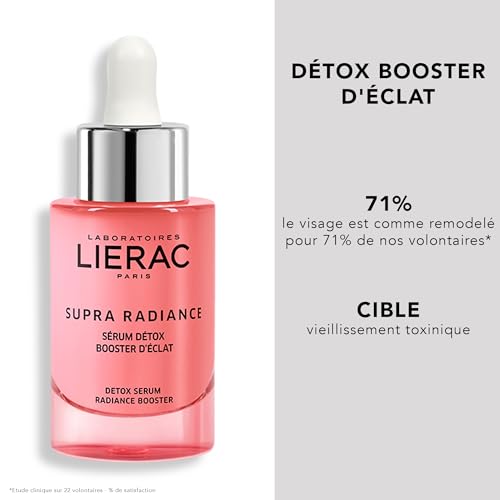 Lierac Supra Radiance Siero Detox Antirughe Illuminante Con Acido Ialuronico, Per Tutti I Tipi Di Pelle, Formato Da 30 Ml - 2