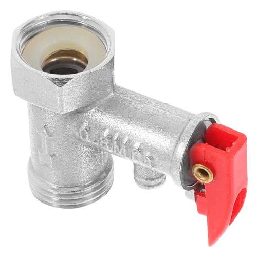 Healeved Válvula de Alivio de Presión 3/4 Latón para Calentador de Agua Eléctrico 08 Mpa Liberación Rápida Seguridad para Hogares Hoteles y Apartamentos