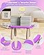 Kikapabi Magnetic Drawing Board, Magna Drawing Board for Toddlers 1-3, Birthday, Educational Learning Toys,Toys for Toddler Boys and Girls(Purple)