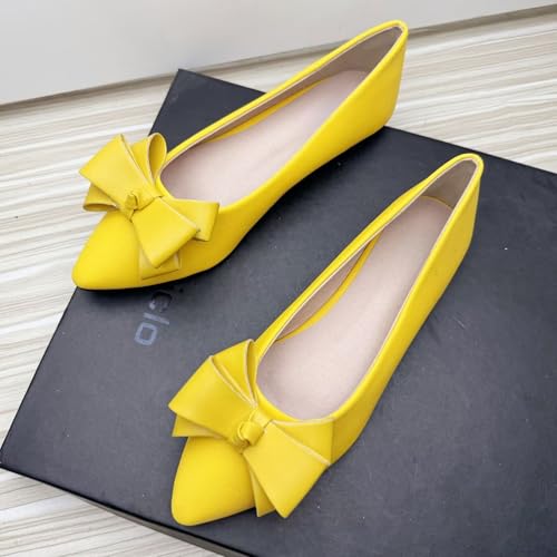 Image of SAILING LU Women's Bow-Knot Pointed Toe Ballet Flats
