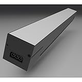 SILAMP - Lámpara de suspensión lineal (36 W, 90 cm, CCT, interconectable, 3000 K/4000 K/6000 K)