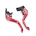 Auzkong Brems Kupplungshebel für YAMAHA YZF R125 / 125R (2014-2020), MT 125 (2014-2020), Kupplung Bremshebel Rot