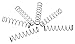 Forney 72606 Wire Spring Compression, 3/16-Inch-by-1-Inch-by-.013-Inch, 6-Pack