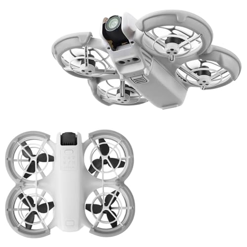 Propeller Guard Protector for DJI Neo, Drone Protective Bumper Ring Propellers Blades Anti-Collision TPU Prop Bumper Cover Bezel Guards (Gray)