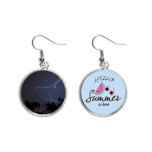 Pendientes de sandía para paisajes de verano y paseos nocturnos inspirados en la naturaleza