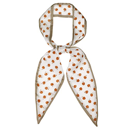 Foulard motif feuille pour cheveux et accessoire de sac look bohème kaki