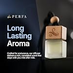 Solvere Diffuser with Vent Clip | Strong Automotive Freshener Long Lasting | Powerful Car Fresheners for Men with Odor Eliminating Technology | Luxury Air Freshener by Perfa