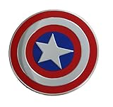 C&D Visionary Marvel Comics Retro Captain America Shield B Metal Sticker, 5cm