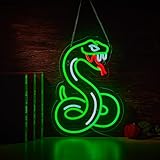 Snake Neon Sign for Wall Décor Python Snake Signs with Dimmable LED Neon Light Sign.