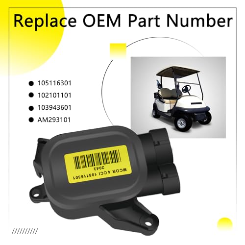 HNeekyr Carrinho de golfe MCOR 4 Potenciômetro de acelerador de substituição para Club Car DS/Carrya