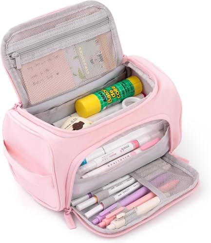 Image of Storio Pencil Box Pouch for School Kids Girls & Boys Aesthetic | Cute Stationary Compass Box Case Organiser | Travel Pouch