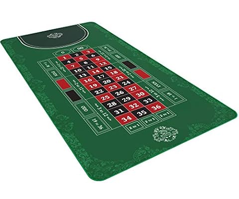 Bullets Playing Cards, Mata do ruletki, różne rozmiary, podwójna 0 lub pojedyncza 0 (podwójna 0, 180 x 90 cm)