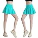 Women Tennis Skirt Golf Skorts Athletic High Waisted with 2 Pockets Inner Shorts Sport Workout Pleated Pickleball (US, Alpha, Medium, Regular, Regular, Light Blue)