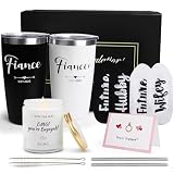 Frerdui Engagement Gifts for Couples, Engagement Gifts for Newly Engaged Couples, Cool Wine Engaged Tumbler Gift Set, Fiance Fiancee Gifts for Him and Her Girlfriend Boyfriend, Newlywed Wedding Gifts