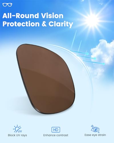 Image of Replacement Polarized Lenses for Ray-Ban Meta Wayfarer | RW4008 & Gen 2 RW4012 Large (53-22), Smart Glasses Lenses Men Women