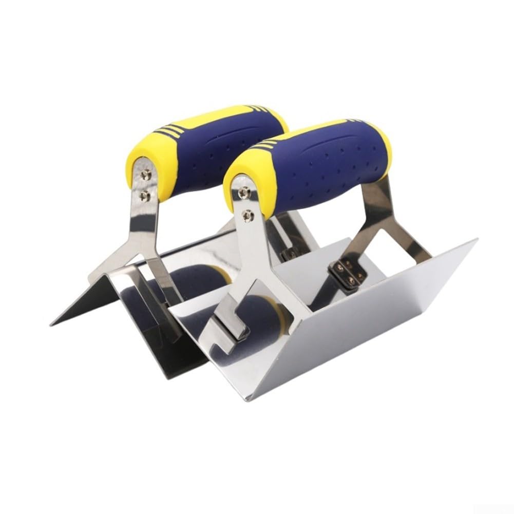 Cemento mano Edger Groover Set per scanalature lisce e definite (b)
