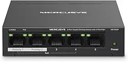SWITCH DE MESA 5 P GIGABIT C/ 4 PORTAS POE+ MS105GP