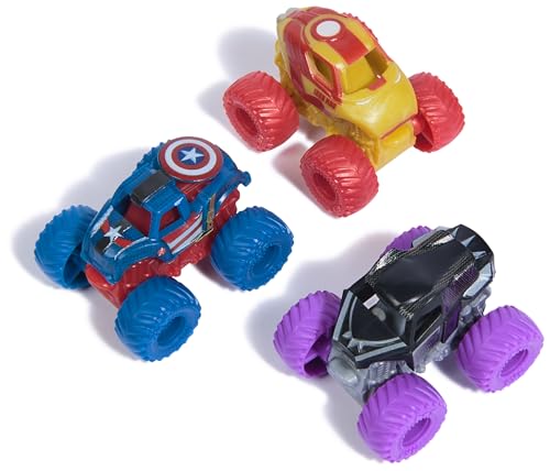 Set de 3 Camiones Mini Monster Jam Marvel 1:87 miniatura 2