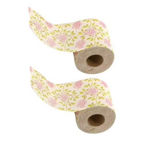 DECORNIJIA 2 Rollos Papel Higiénico con Estampado de de Bambú Suave y para Baño y Oficina Diseño Duradero y Vibrante Paquete Conveniente para Uso Diario