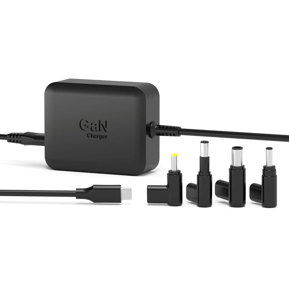 PORT Designs Alimentation PC GaN2 USB-C pour Ordinateur Portables avec Embouts dédiés (65, Watts)