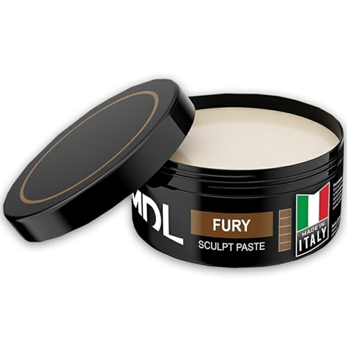 MY DE LUCA Sculpt Paste Hair Wax for Men, Water-Based Hair Wax Stick for Strong Hold Hairstyles and Dry Matte Finish Hair, Alternative to Hair Gel Stick, Alcohol Free, Made in Italy, 100 ml