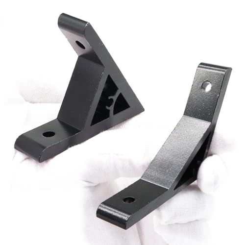 Image of 3Pcs 60deg, 3Pcs 120deg 2020 Aluminum Extrusion T Slot Angle Bracket 20 Series Extruded Hardware 60 Degree Joint Corner Connector for 60 120 Degree 20 /20 80 20 2040 Black Aluminum Profile