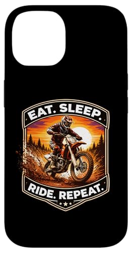 Eat Sleep Ride Repeat �_�[�g�o�C�N ���C�_�[ ���g�N���X �o�C�N MX �X�}�z�P�[�X iPhone 14 �p