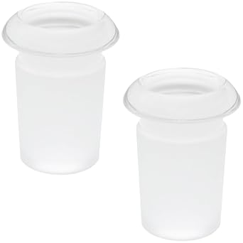 2PCS Glass Fitting Adapters Laboratory Instrument Connectors 14/18MM Straight Pipe Inserts Fume Fittings for Chemistry Lab Setups
