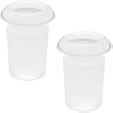 BLLNDX 2PCS Glass Fitting Adapters Laboratory Instrument Connectors 14/18MM Straight Pipe Inserts Fume Fittings for Chemistry Lab Setups