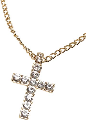 Urban Classics uniseks-volwassene manchetknopen Diamond Cross Necklace - Image 4