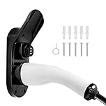 WojBear Type 2 EV Charger Cable Holder, Anti-Theft Protection for Cable and Charge, Mechanical Combination Lock with Adjustable Password, Wall Mount Holder for Electric Car with IEC 62196-2 Plugs
