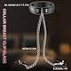 Kutocesy Nippelklemme Metallkette Mit Halsband Bondage Halskette Einstellbar Kein Piercing Nipple Clamps Brustwarzen Stimulator SM Sexspielzeug (Pink)
